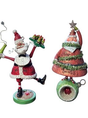 Festive Red Santa Figurine Set - NWT Hallmark Holiday Décor
